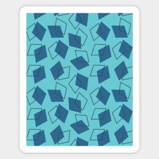 Blue Diamond Seamless Pattern 018#002 Sticker